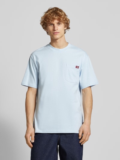 Dickies T-Shirt mit Brusttasche Modell 'LURAY' Hellblau 4