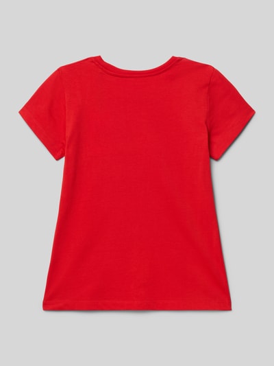 Calvin Klein Jeans Regular fit T-shirt met logoprint, model 'Signature' Rood - 3