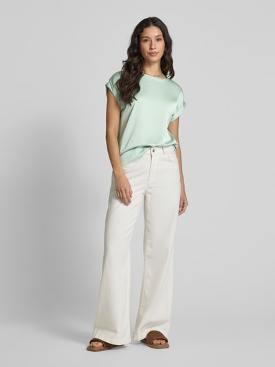 Vila Regular Fit Blusenshirt mit Kappärmeln Modell 'ELLETTE' Schilf 1