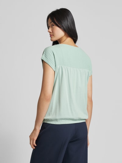 OPUS T-Shirt mit Strukturmuster Modell 'Svado' Mint 5