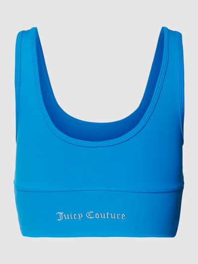 Juicy Couture Sport Bralette met logo-applicatie, model 'LAZLO' Koningsblauw - 3