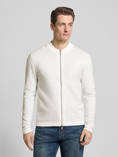 Drykorn Strickjacke mit Reißverschluss Modell 'FANUK' Offwhite 4