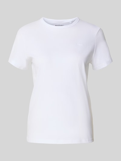 Mustang T-shirt met ronde hals, model 'Ada' Wit - 2