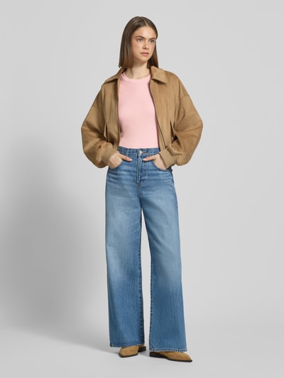 Topshop T-Shirt mit Rundhalsausschnitt Modell 'EVERYDAY' Rosa 1