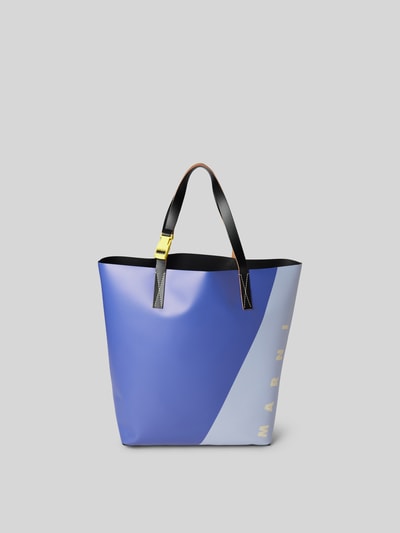 Marni Tote Bag mit Label-Print Marine 2