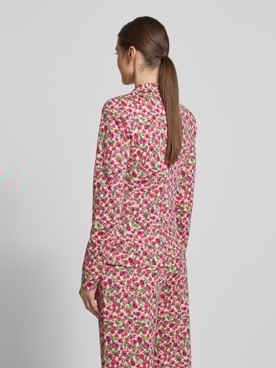 ICHI Slim Fit Blazer mit Paspeltaschen Modell 'KATE' Pink 5