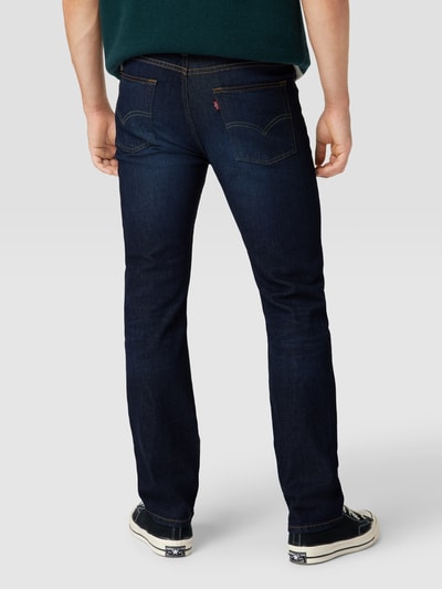 Levi's® Slim Fit Jeans mit Label-Detail Modell '513' Dunkelblau 5