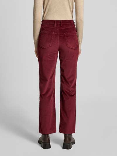 s.Oliver RED LABEL Regular fit corduroy broek met rechte pijpen Bordeaux - 5