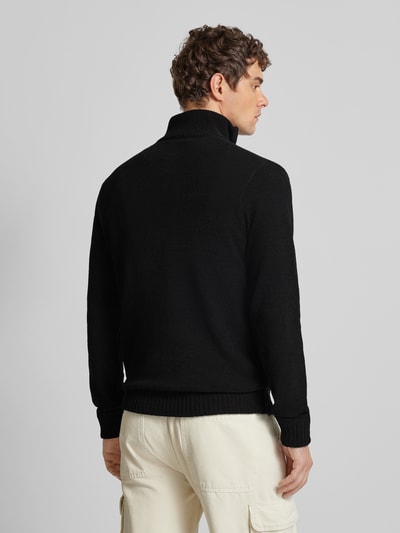 Only & Sons Gebreide pullover met opstaande kraag, model 'ETHAN' Zwart - 5