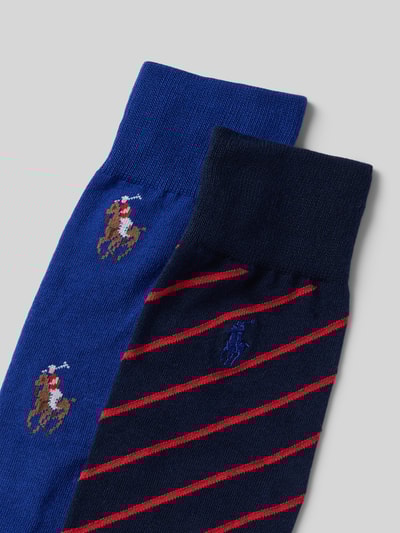 Polo Ralph Lauren Underwear Sokken met labeldetails in een set van 2 paar Marineblauw - 2