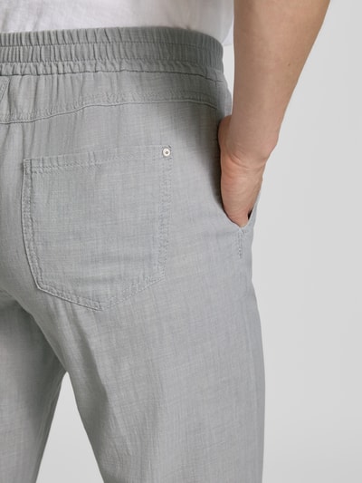 Angels Straight Leg Stoffhose mit elastischem Bund Modell 'Linn' Hellgrau 3