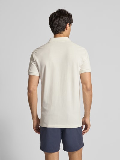 Polo Ralph Lauren Custom Slim Fit Poloshirt mit Label-Stitching Beige Melange 5