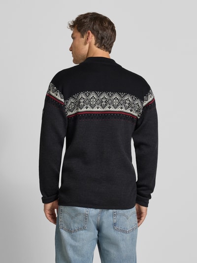 Dale of Norway Gebreid jack van wol met opstaande kraag en ritssluiting Antraciet - 5