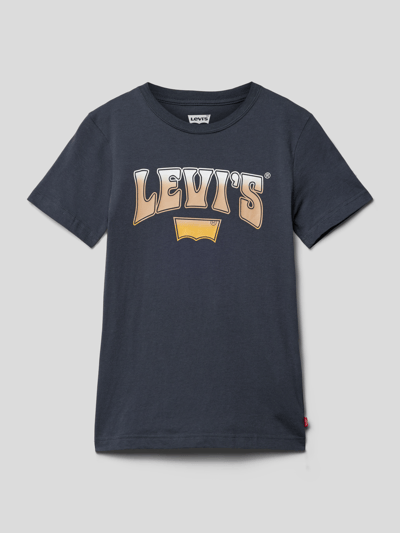 Levi’s® Kids T-shirt met labelprint Grafiet - 1