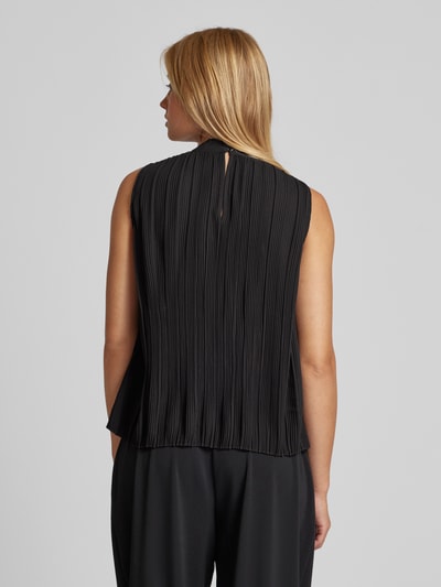 Zero Bluse mit Plisseefalten Black 5