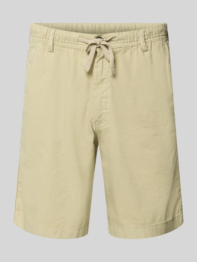 Produktfoto, Shorts mit Tunnelzug Modell 'JAIDEN' von Jack & Jones aus Baumwoll-Leinen-Mix, Regular-Fit, sandfarben, glatte Textur