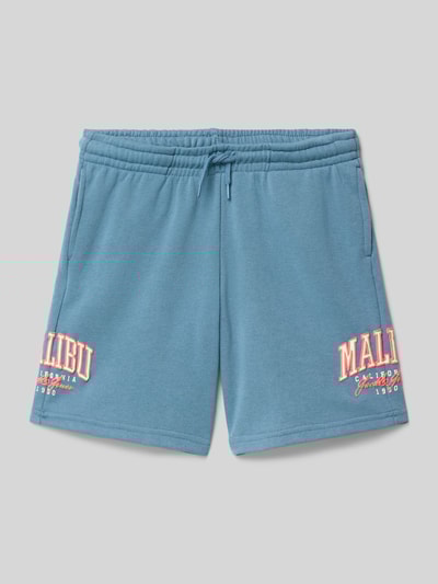 Jack & Jones Sweatshorts mit Eingrifftaschen Modell 'KANE' Rauchblau 1