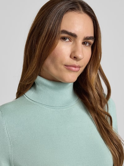 Christian Berg Woman Strickpullover mit gerippten Abschlüssen Helltuerkis 3