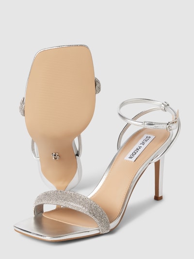 Steve Madden Sandalen met strass-steentjes, model 'ENTICE' Zilver - 4