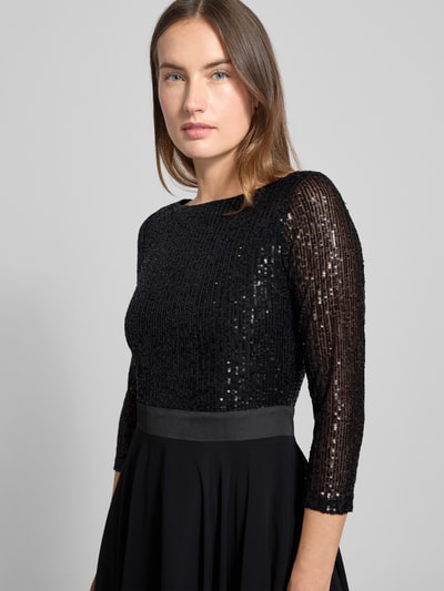 Swing Cocktailkleid mit U-Boot-Ausschnitt Black 3