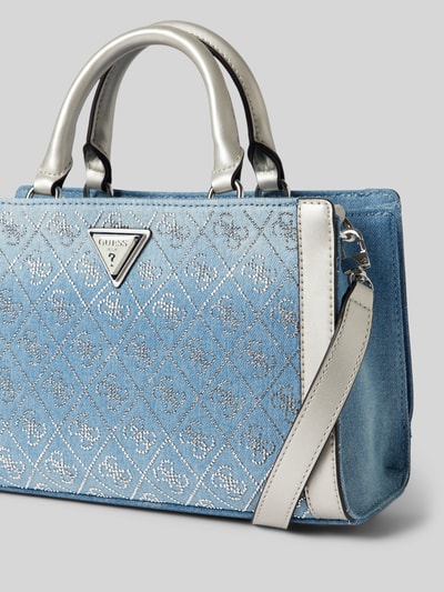 Guess Tote bag met strass-steentjes, model 'DILI' Jeansblauw - 3