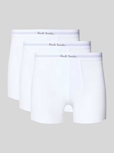 PAUL SMITH Trunks mit elastischem Logo-Bund im 3er-Pack Weiss 1