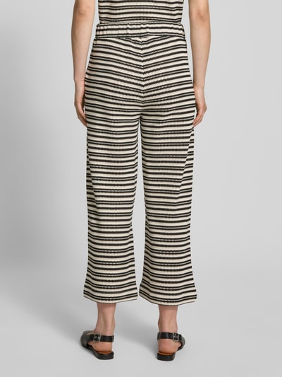 Jake*s Collection Gebreide broek met elastische band en steekzakken Zwart - 5