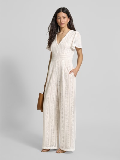 Apricot Jumpsuit met V-hals Offwhite - 1