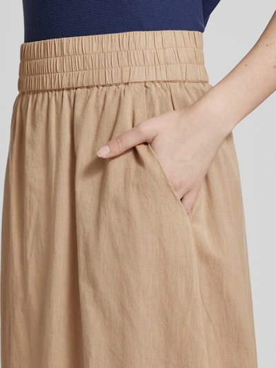 Fransa Midirok met elastische band, model 'Maddie' Beige - 3