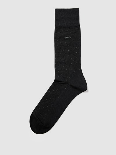 BOSS Socken mit Allover-Muster Modell 'George Dots' Anthrazit 1