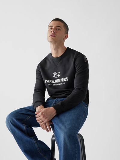 Parajumpers Sweatshirt mit Label-Print Schwarz 6