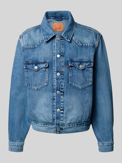 Levi's® Jeansjacke mit Kentkragen Modell 'THATS A MYTH TRUCKER' Jeansblau 2