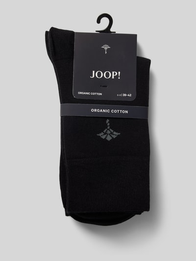 JOOP! Collection Sokken met labelprint in een set van 2 paar Zwart - 3