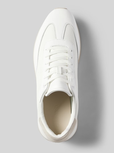 CK Calvin Klein Ledersneaker mit Label-Detail Weiss 3