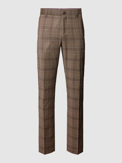 SELECTED HOMME Hose mit Tartan-Karo Mittelbraun 2