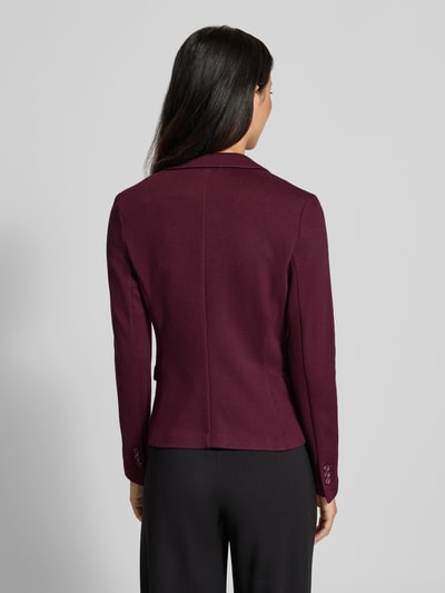 VERO MODA Slim fit korte blazer met wol model 'JULIA' Donkerrood gemêleerd - 5