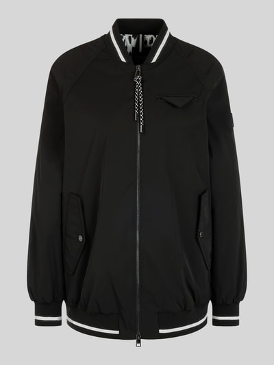 Marc Cain Loose Fit Bomberjacke mit College-Kragen Black 2