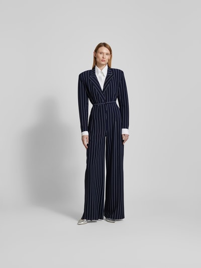 Norma Kamali Jumpsuit mit Reverskragen Marine 1