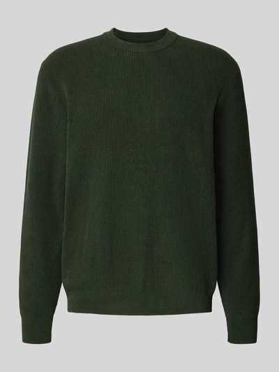 JAKE*S STUDIO MEN Regular fit shirt met lange mouwen en ronde hals Donkergroen - 2