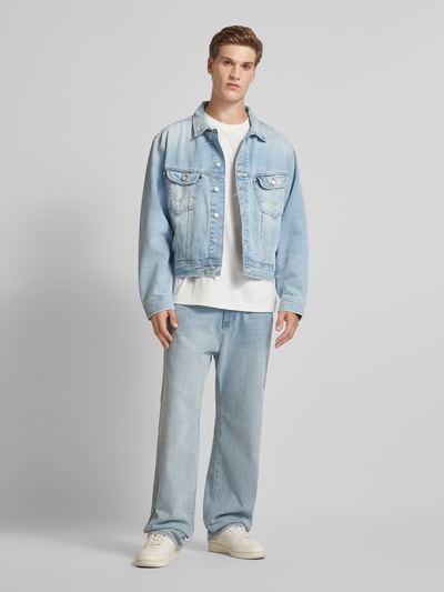 Replay Jeansjacke mit Kentkragen Jeansblau 1