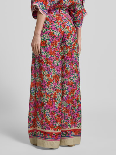 Essentiel Antwerp Loose Fit Weite Hose aus Viskose-Seide-Mix Modell 'JOEK' Rot 5
