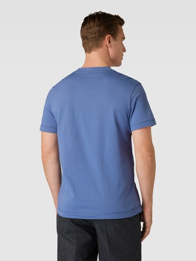 JOOP! Collection T-shirt met labelprint, model 'Byron' Oceaanblauw - 5