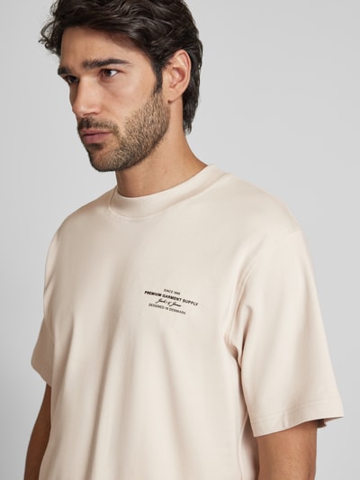 Jack & Jones Premium T-Shirt mit Label-Print Modell 'LACHAD' Offwhite 3