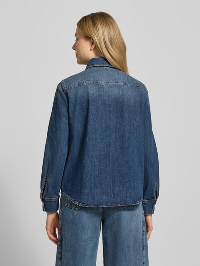 Oui Overhemdblouse in denimlook Jeansblauw - 5