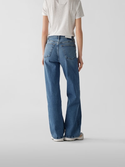 RE/DONE High Rise Flared Fit Jeans im Used-Look Jeansblau 5