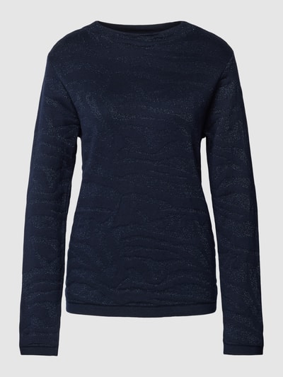 Betty Barclay Gebreide pullover met effectgaren Marineblauw - 2