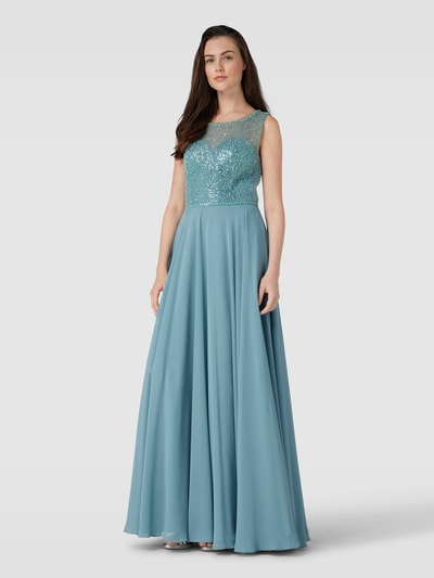 Hey Kyla Abendkleid mit Ziersteinbesatz Aqua 1