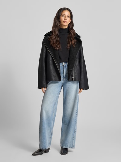 Jake*s Casual Jacke in Leder-Optik Black 1