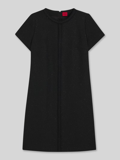 HUGO Regular Fit Etuikleid aus Baumwoll-Bouclé Modell 'KIFARA' Black 2