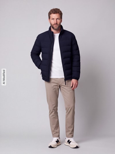 Strellson Regular Fit Steppjacke mit Stehkragen Modell 'MODENA FUSED' Dunkelblau 1